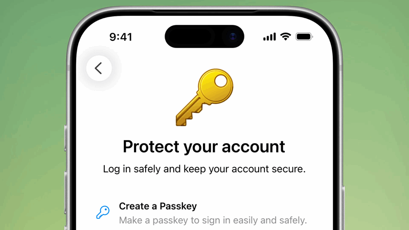 تصویر منوی تلگرام که به کاربران امکان فعال‌سازی کلیدهای عبور را می‌دهد