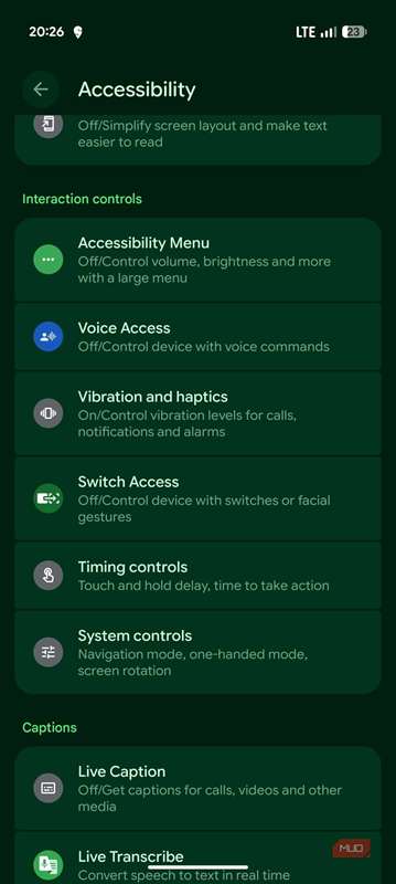کنترل‌های زمان باز شده در برنامه تنظیمات بر روی Google Pixel 10 Pro