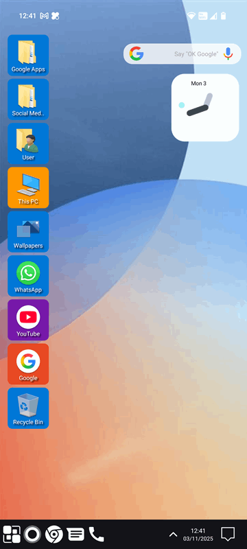 قالب پیش‌فرض صفحه اصلی لانچر ویندوز 11