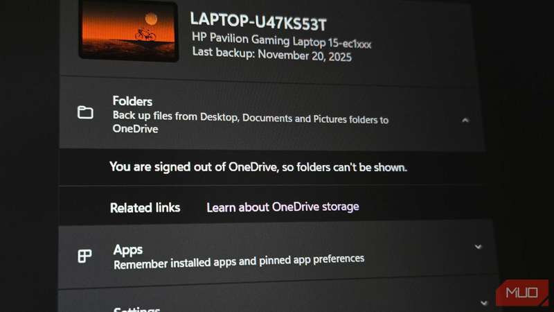 نمای نزدیک برنامه‌ی پشتیبان‌گیری ویندوز