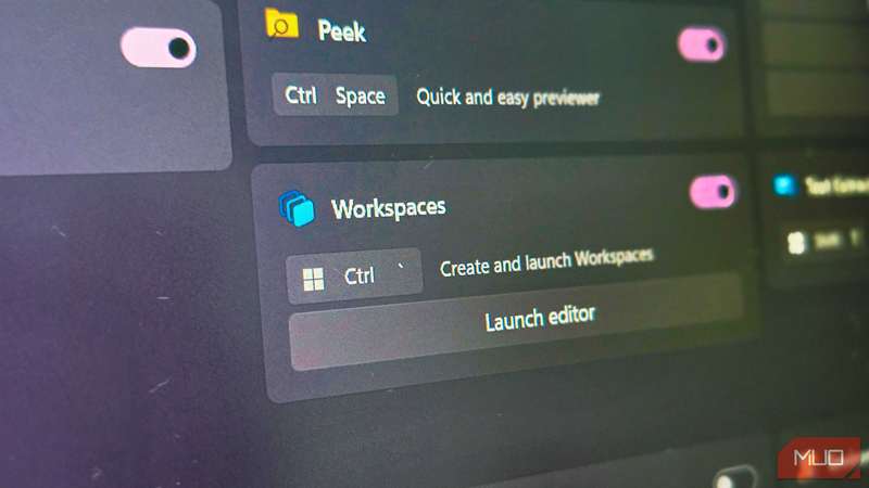 ابزار Workspaces در PowerToys