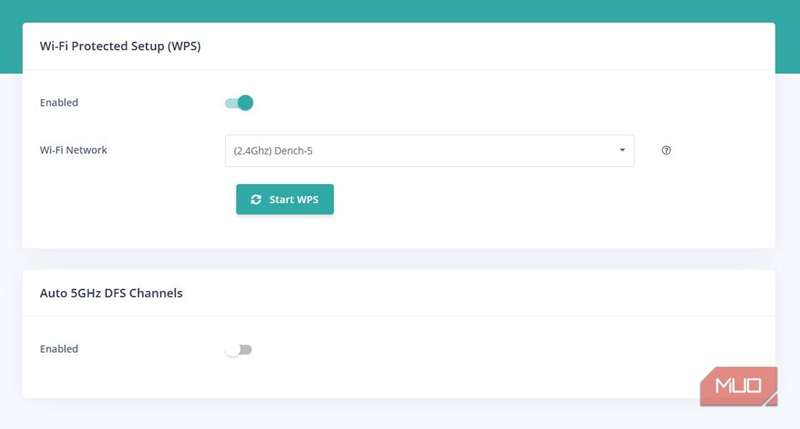 گزینه‌های WPS روی روتر