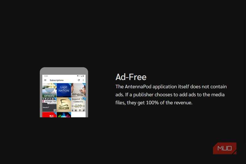 AntennaPod بدون تبلیغ