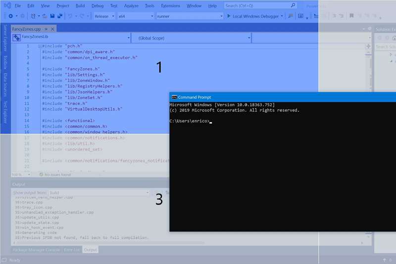 قابلیت اسّنپینگ FancyZones