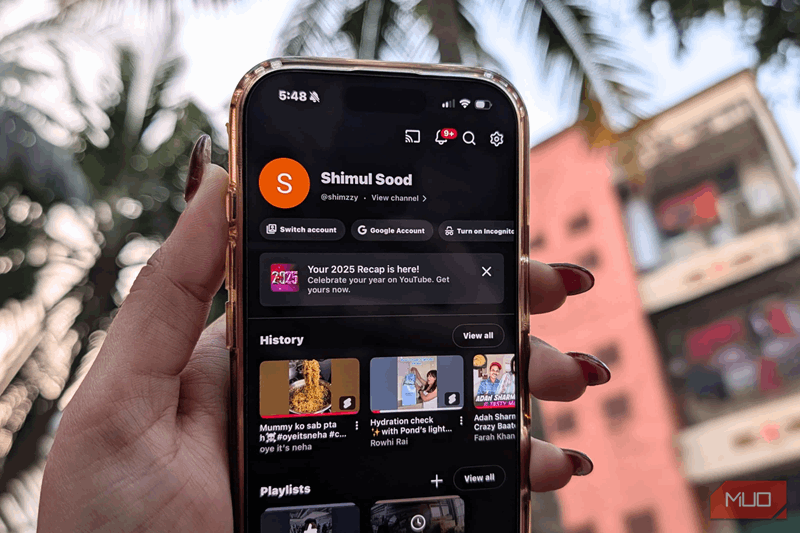 ویژگی تغییر حساب در YouTube