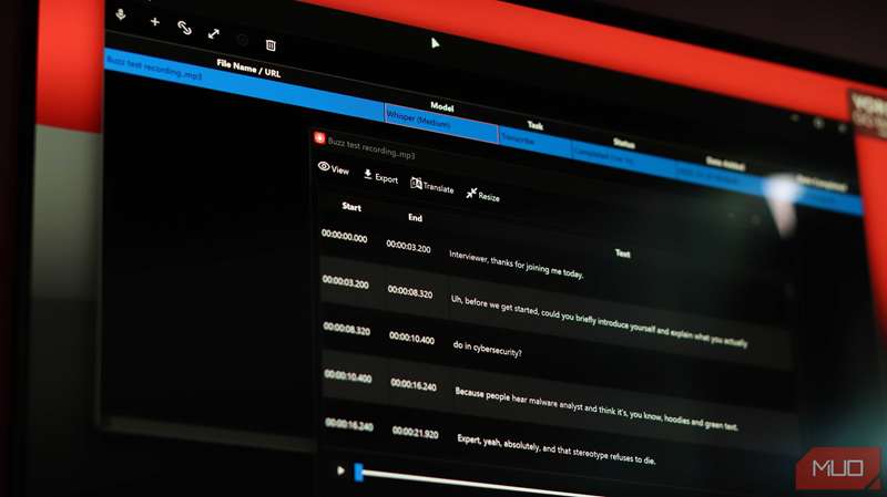 نمایشگر متن Buzz بهصورت نزدیک