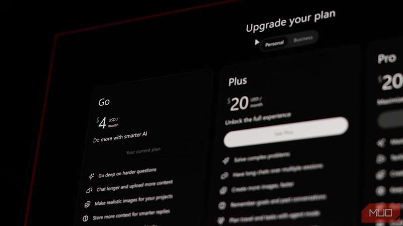مقایسههای قیمت ChatGPT Go.