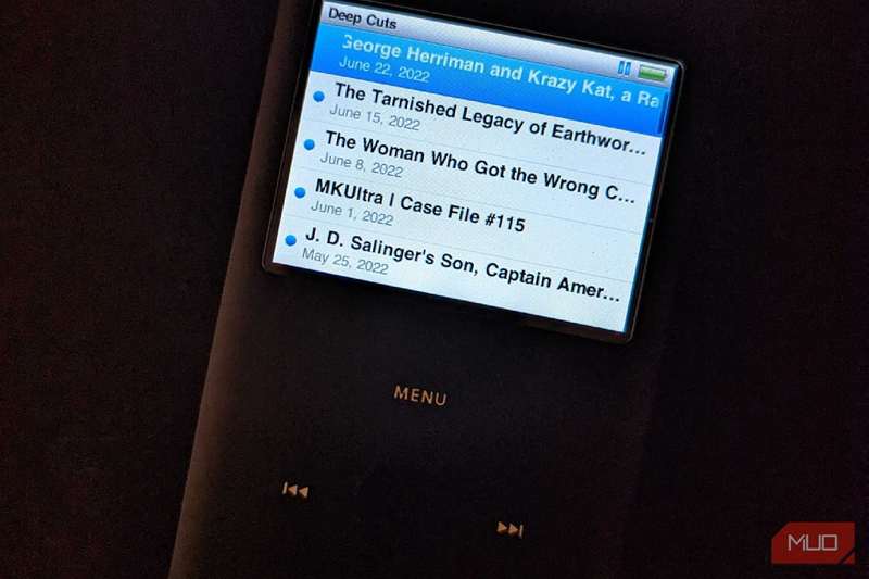 پادکستهای iPod Classic