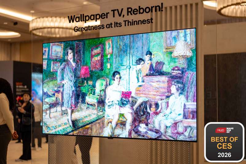 تلویزیون لمسی LG در نمایش CES 2026