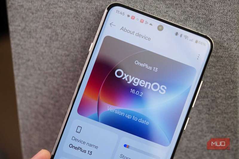 OxygenOS 16 بر روی OnePlus 13