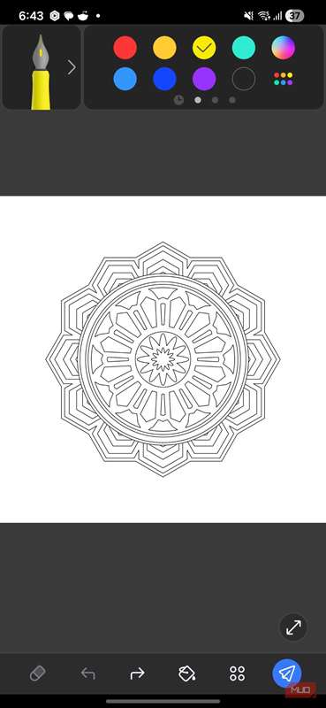 ویرایش طراحی PENUP بر روی گوشی گلکسی