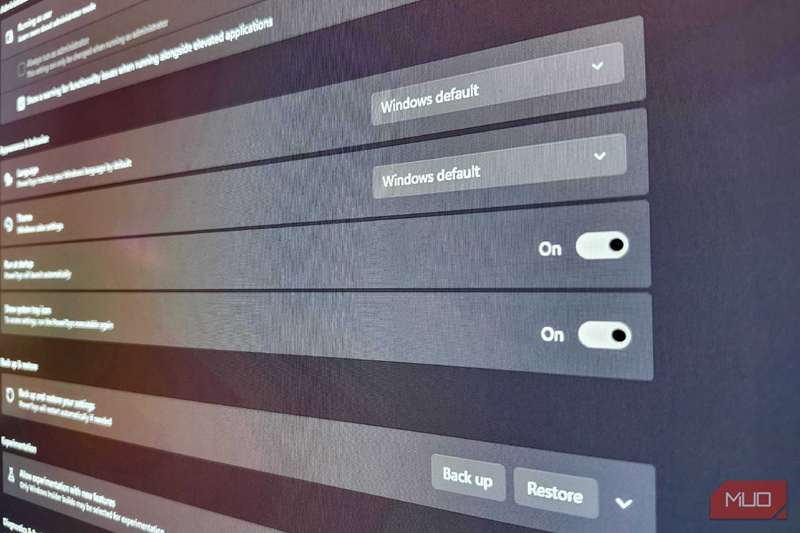 تنظیمات PowerToys، پس از دانلود برنامه در دسترس