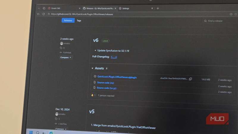افزونه‌ی مشاهده‌کنندهٔ Office برای QuickLook