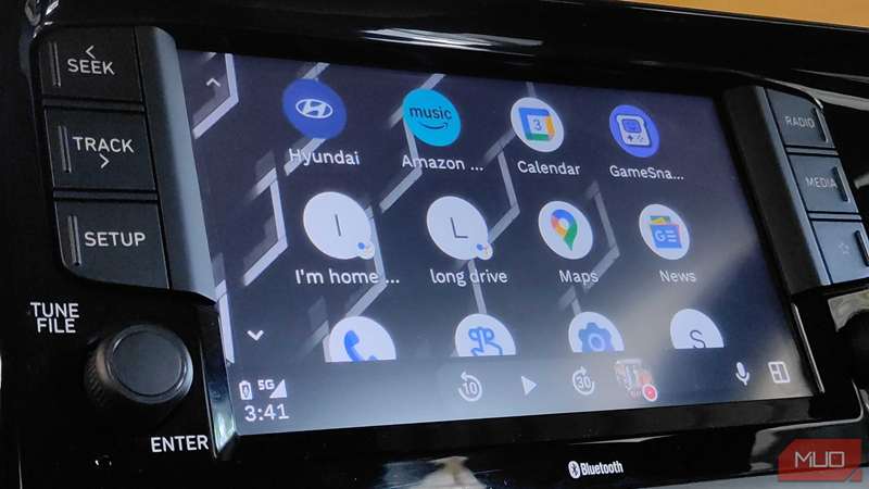 میانبرهای روتینهای دستیار در لانچر Android Auto