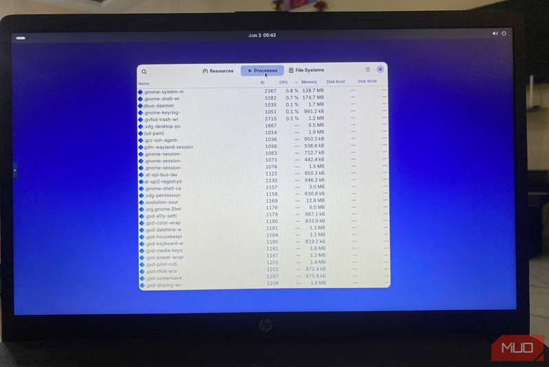 اجرای فرآیندهای NixOS