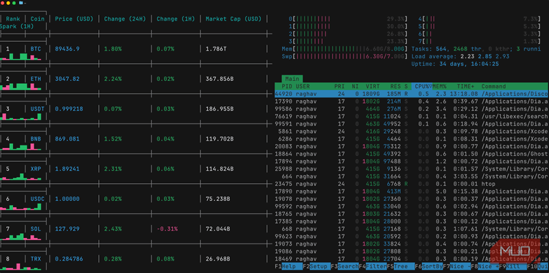 Ghostty اجرا می‌شود دو برنامه مختلف