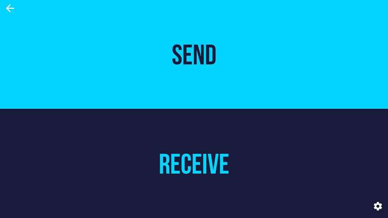 نمایش اسکرینشات از ارسال فایل‌ها به تلویزیون فایر