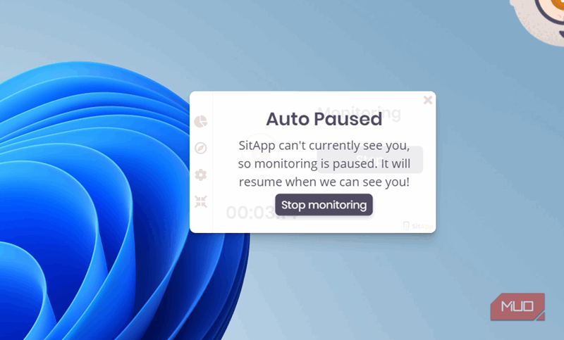 هشدار متوقف شدهٔ SitApp