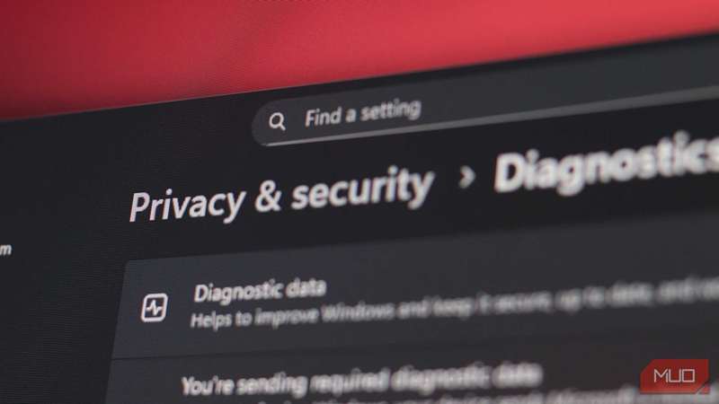 تنظیمات حریم خصوصی و امنیت ویندوز