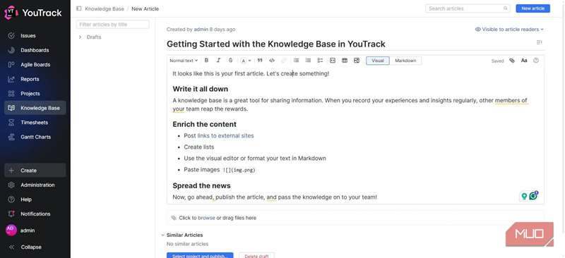 مرور مسائل YouTrack
