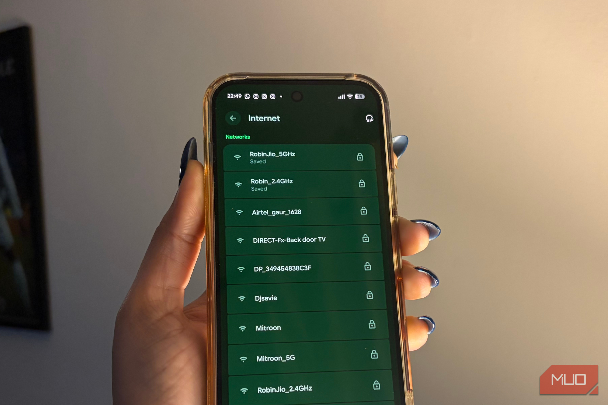فهرست اتصالات Wi‑Fi در Google Pixel 10 Pro