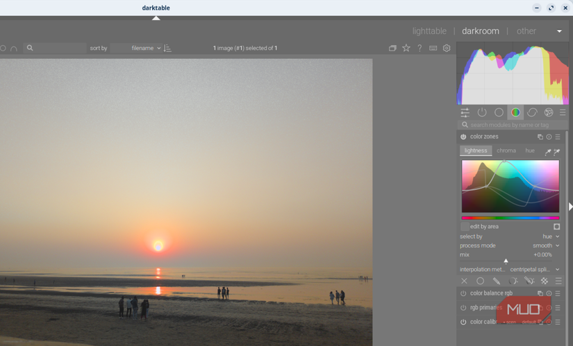 تصحیح رنگ در ویرایشگر تصویر Darktable