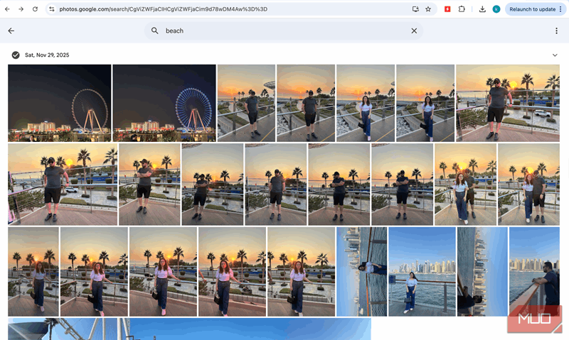 جستجوی Google Photos