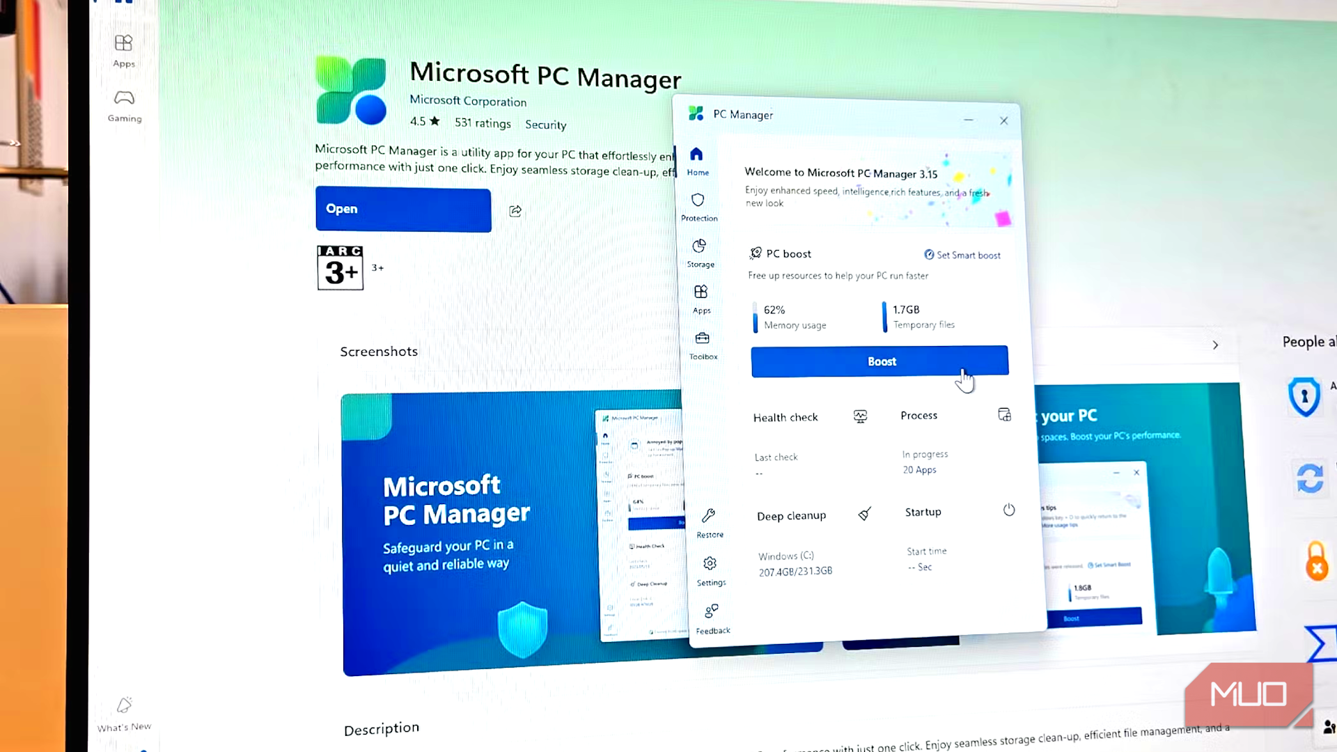 مدیر کامپیوتر ویندوز با گزینه ارتقاء RAM