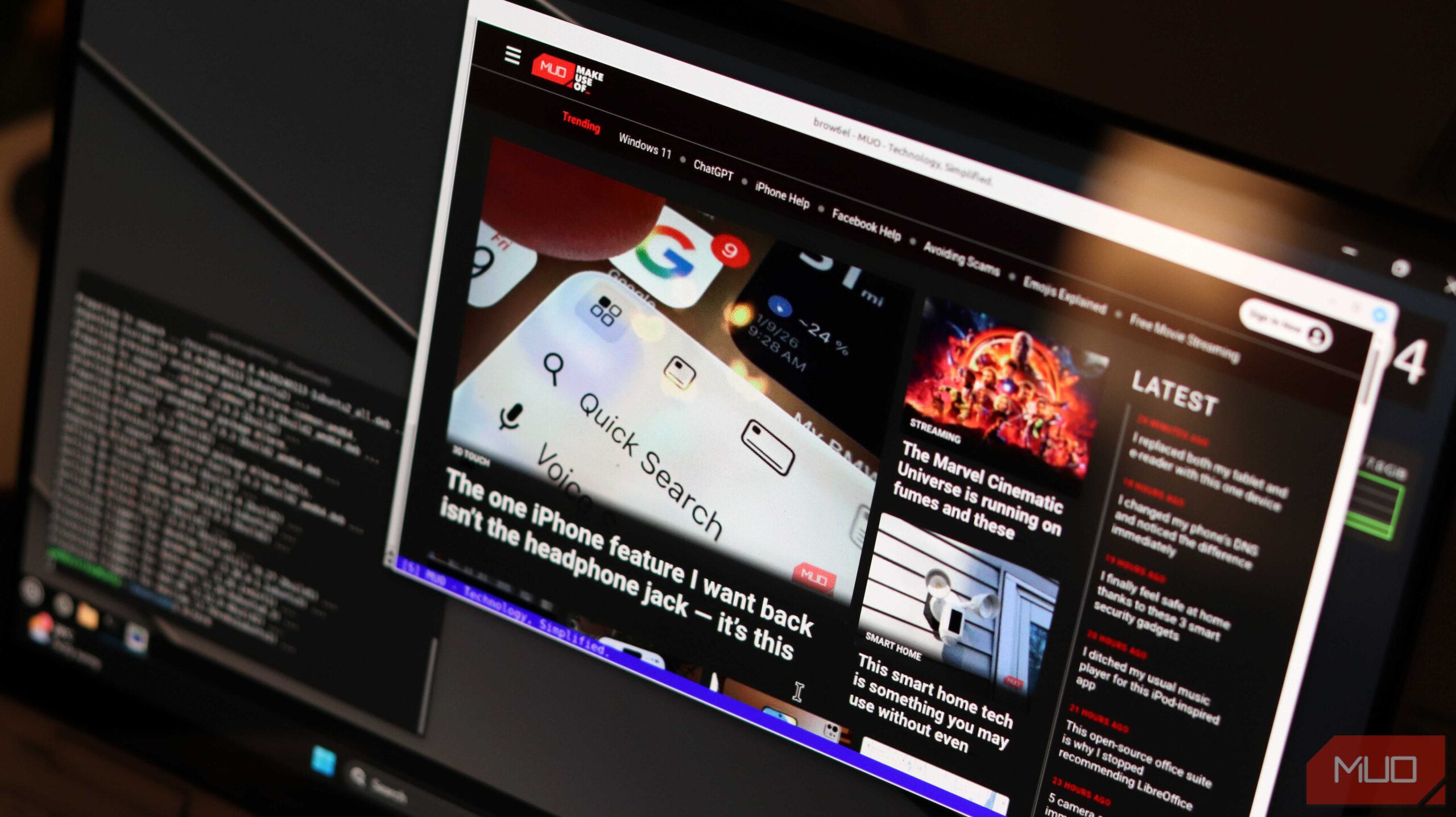 Brow6el اجرا شده بر روی لینوکس مینت.