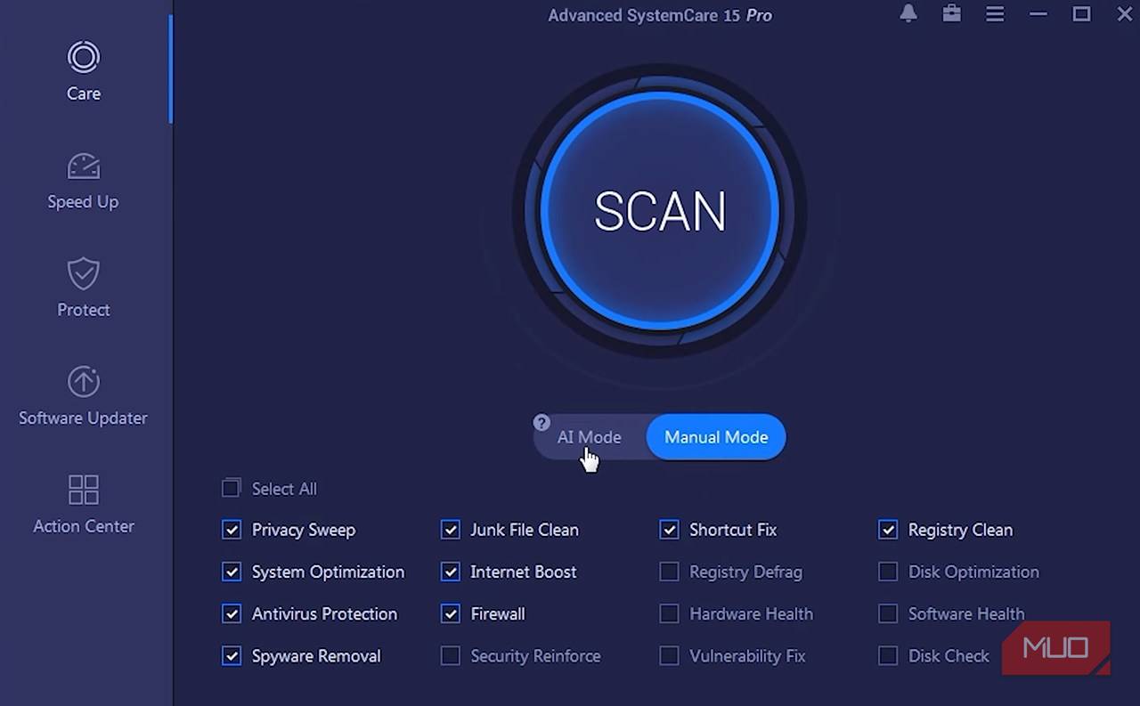 اسکن سالانه Advanced SystemCare (IObit)