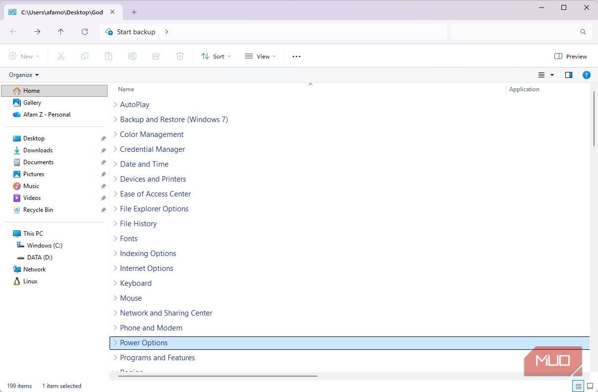 دسته‌بندی حروف الفبا گزینه‌های حالت خدایانه