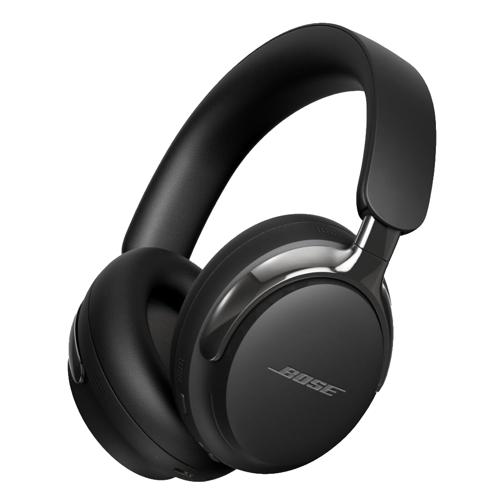 هدفون‌های Bose QuietComfort Ultra Gen 2 در یک رندر شفاف