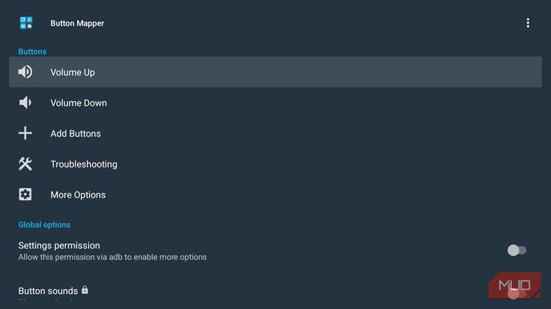 برنامه Button Mapper روی Google TV