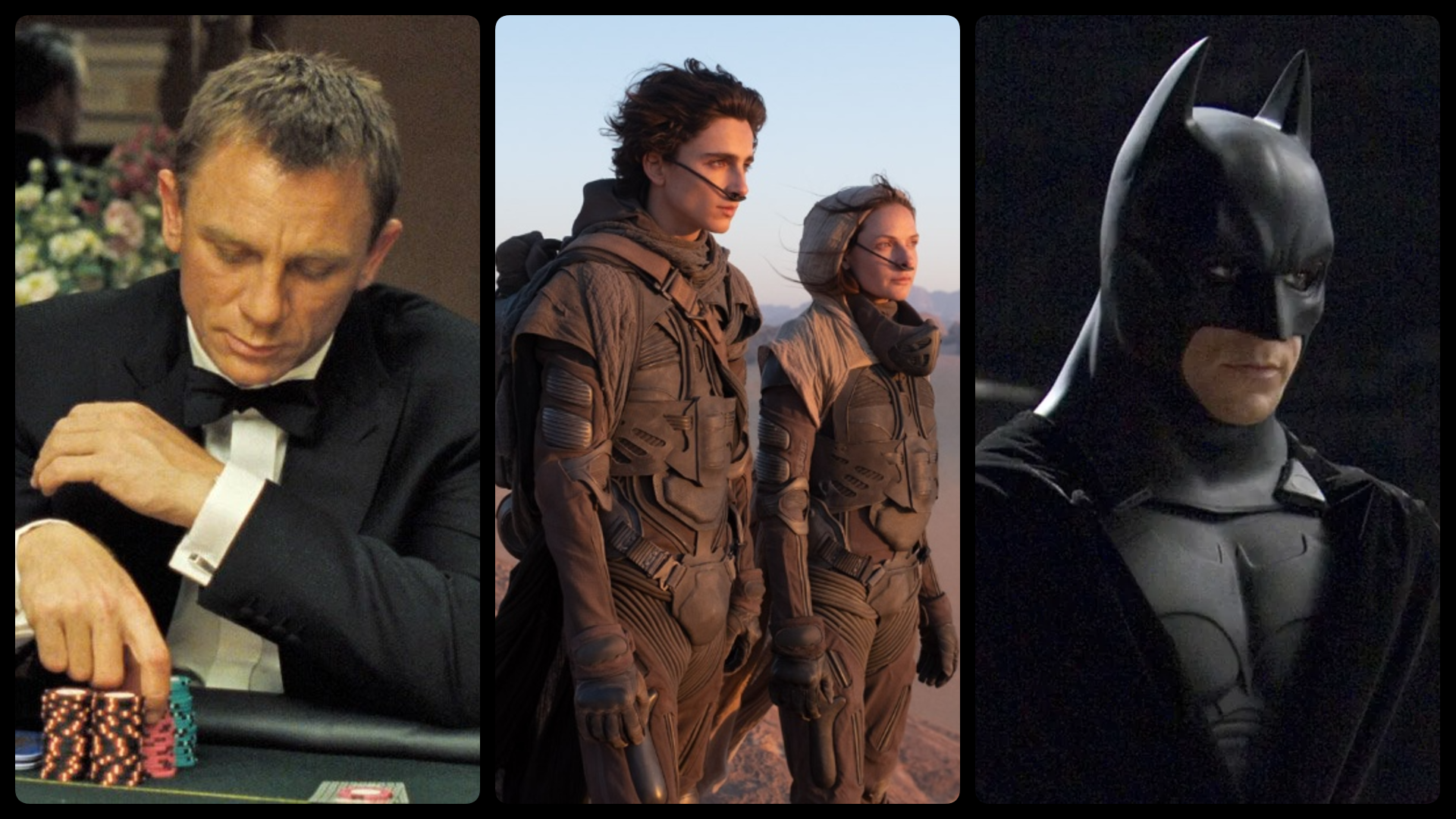 کلاژ «کازینو رولِ، بتمن آغاز، دونه 2021»