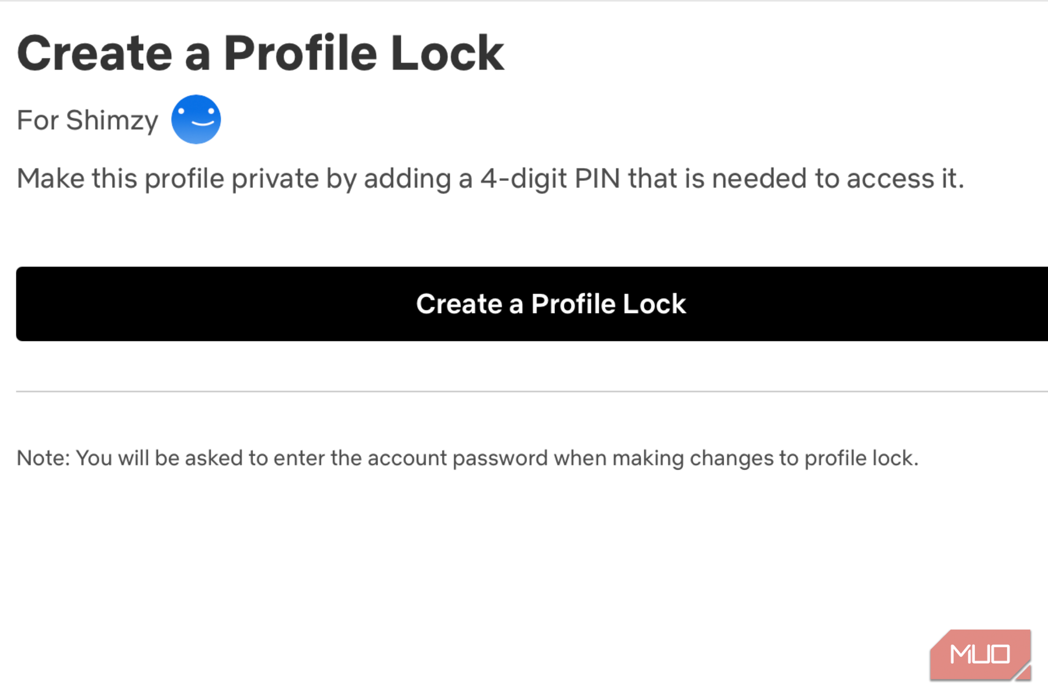ایجاد قفل پروفایل در نتفلیکس