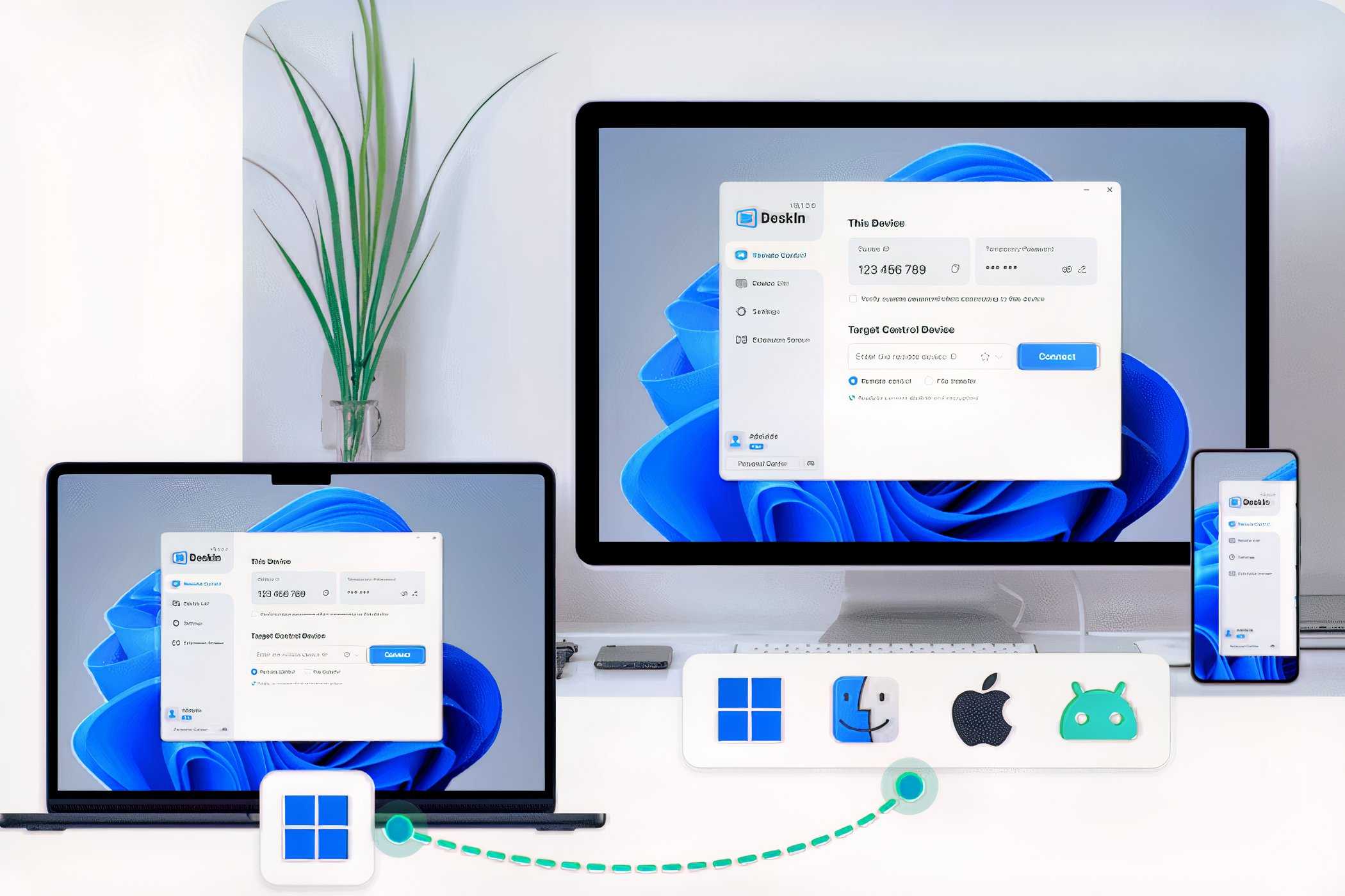 اتصال بینسیستمی نشان داده شده بین دستگاهها