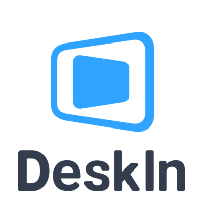لوگوی DeskIn روی پسزمینه سفید