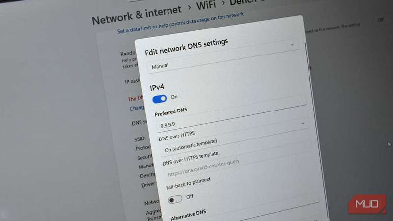 DNS بر روی HTTPS در تنظیمات ویندوز 11