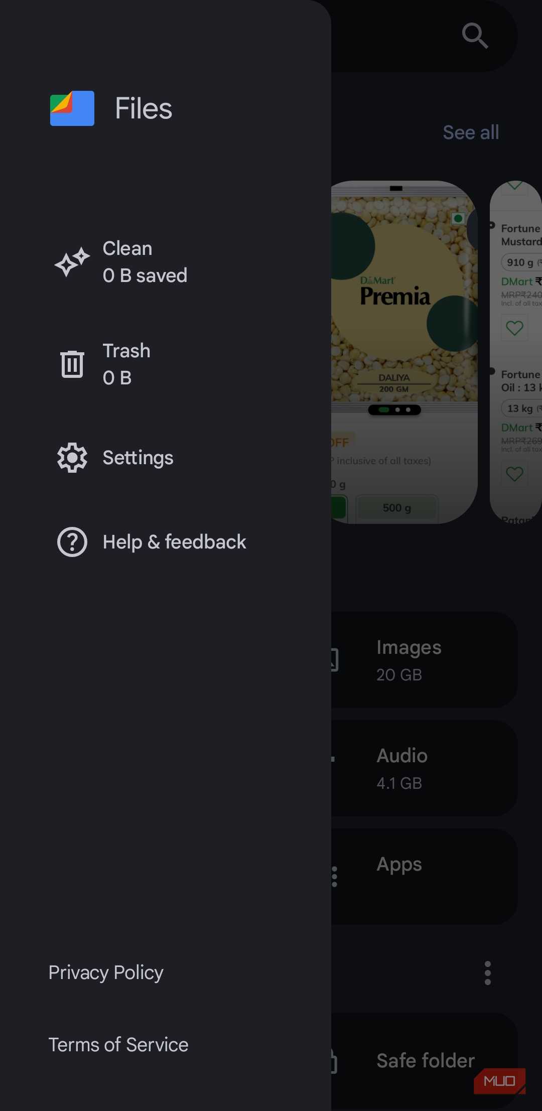 برنامه Files by Google