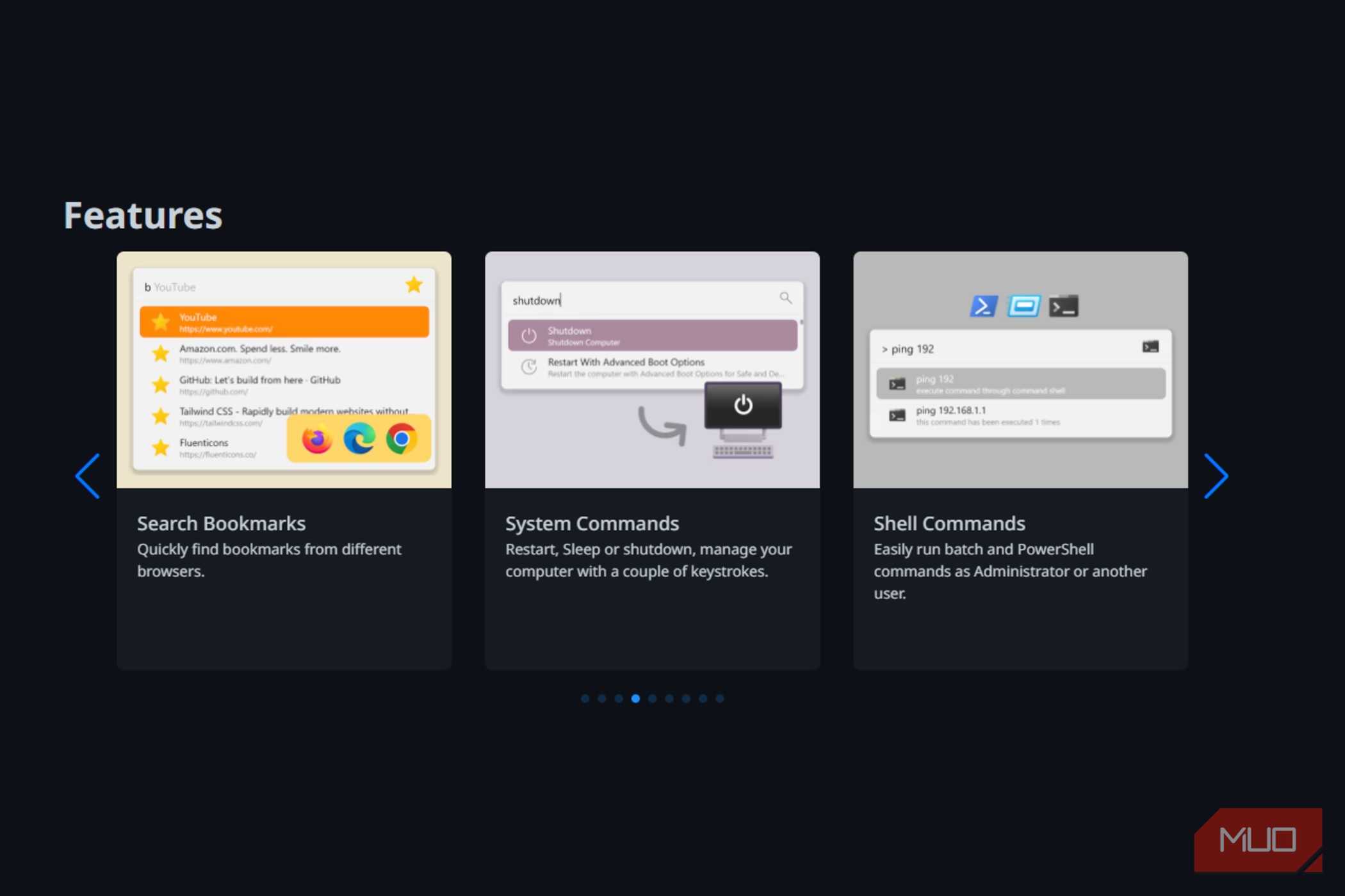 ویژگی‌های Flow Launcher