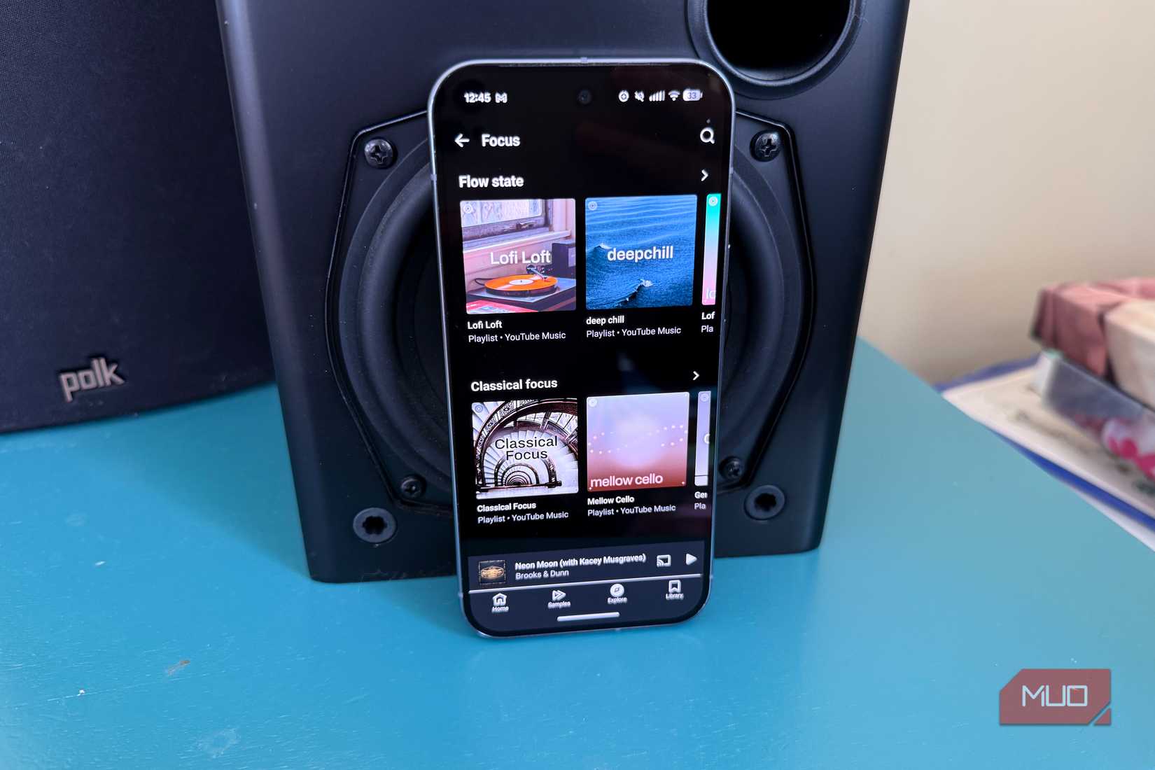 لیست‌های پخش تمرکز یوتیوب موزیک