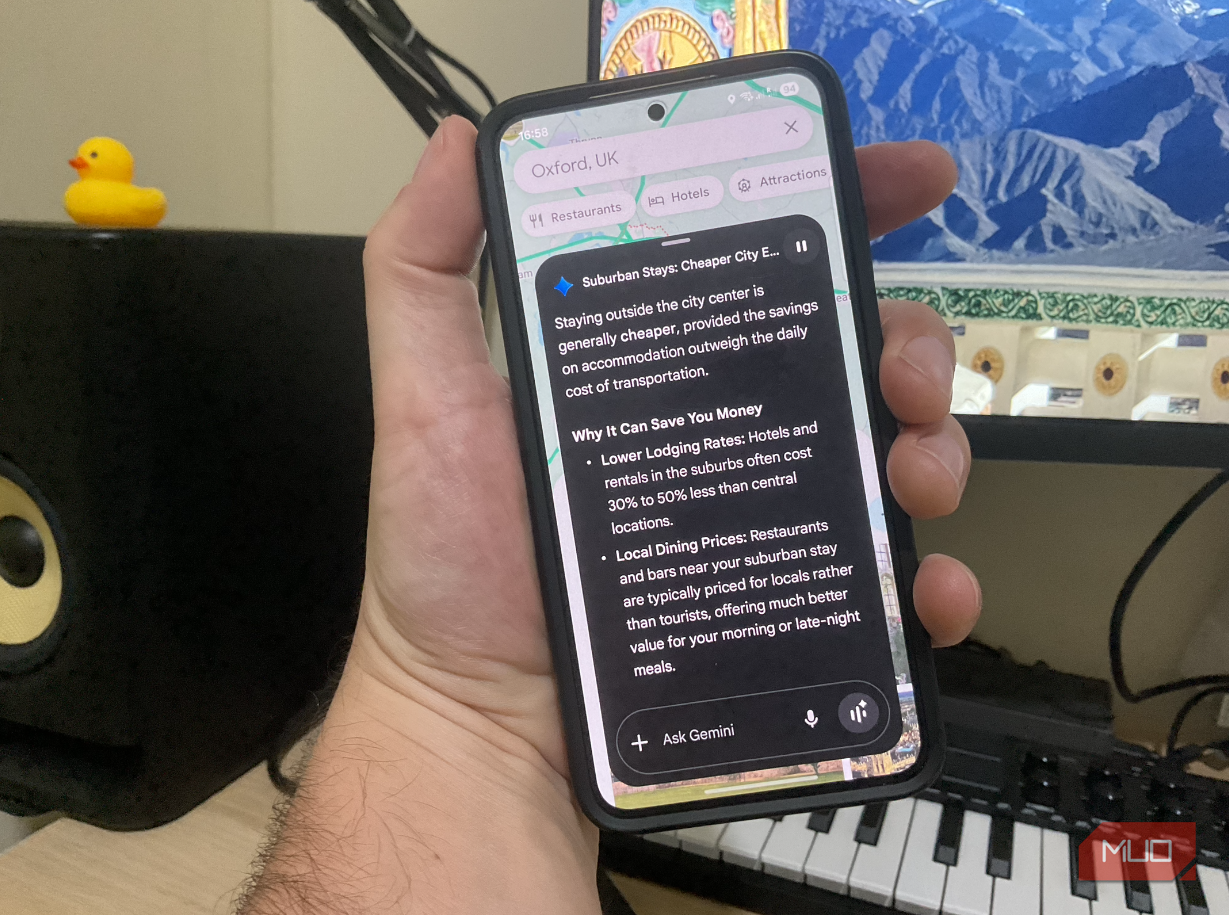 Gemini نکات برای اقامت ارزانتر ارائه میدهد.