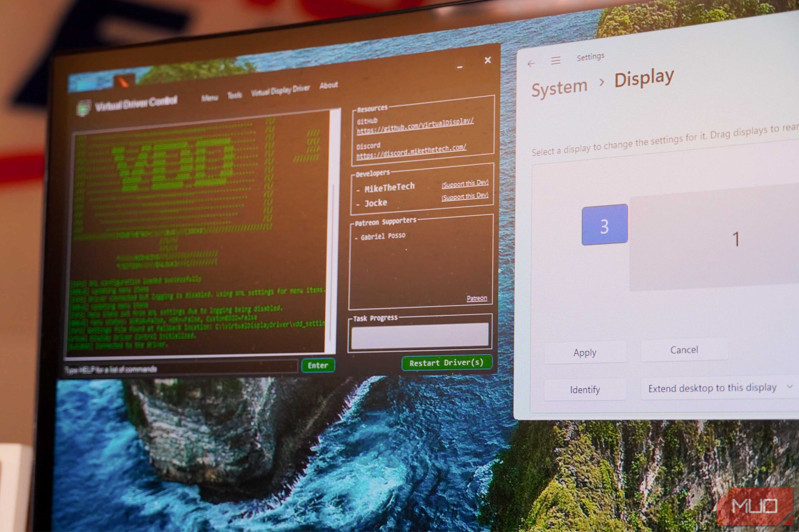 ایجاد یک نمایشگر مجازی با درایور در ویندوز ۱۱.