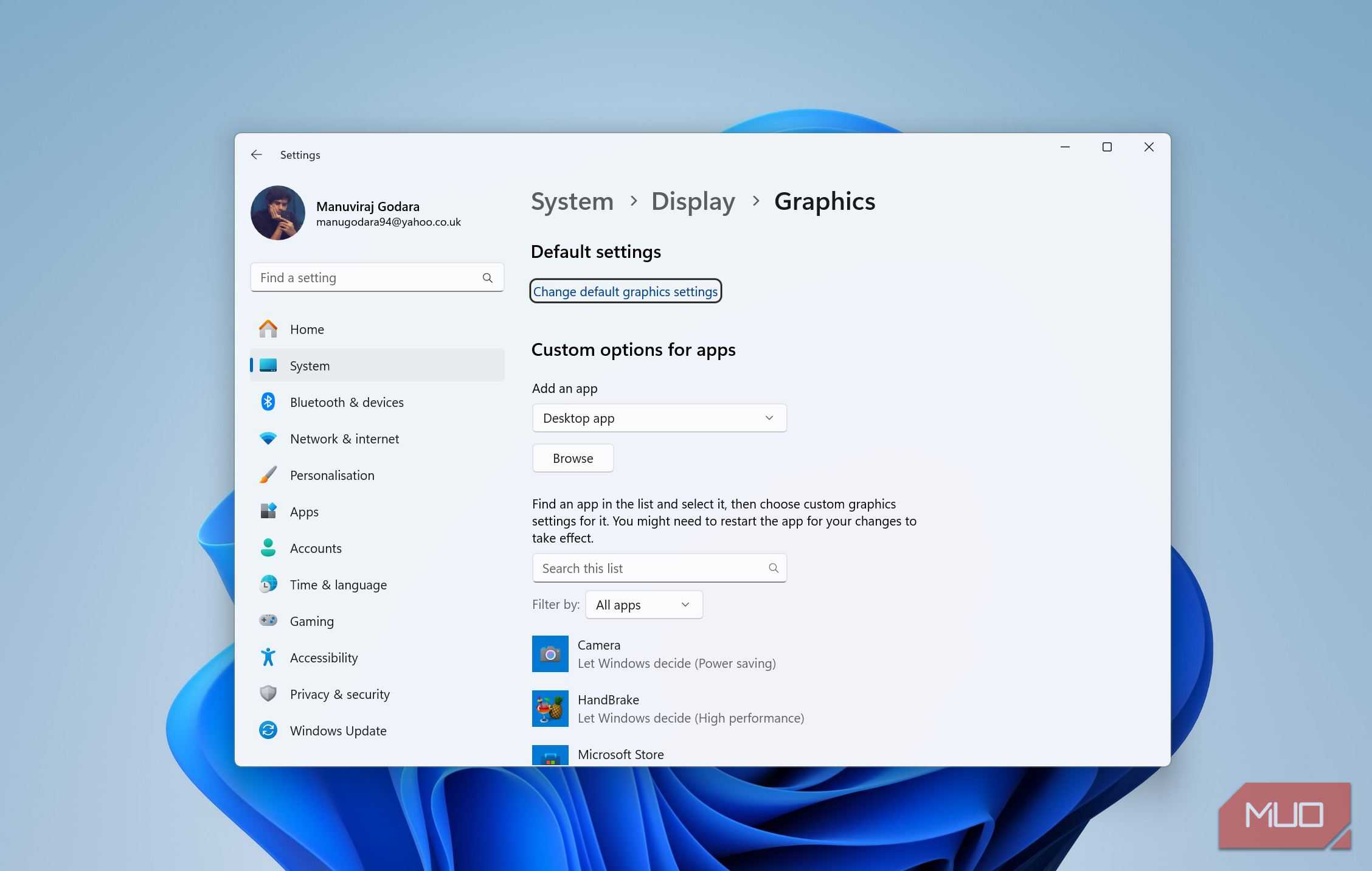 صفحه تنظیمات گرافیک در حالت بازی
