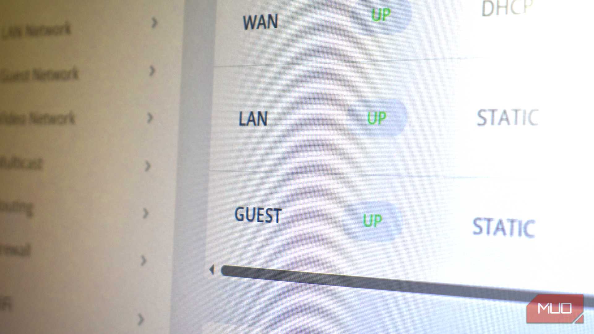 شبکهٔ مهمان وای‑فای در پنل مدیریت روتر.