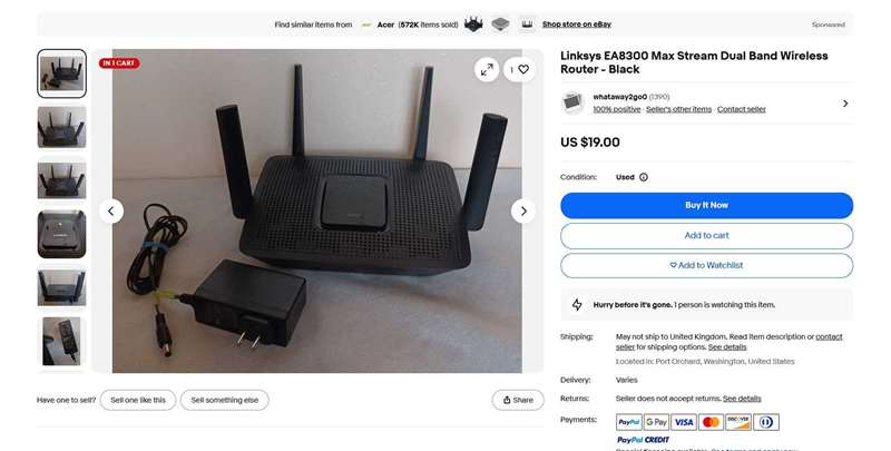 Linksys EA8300 برای فروش در eBay