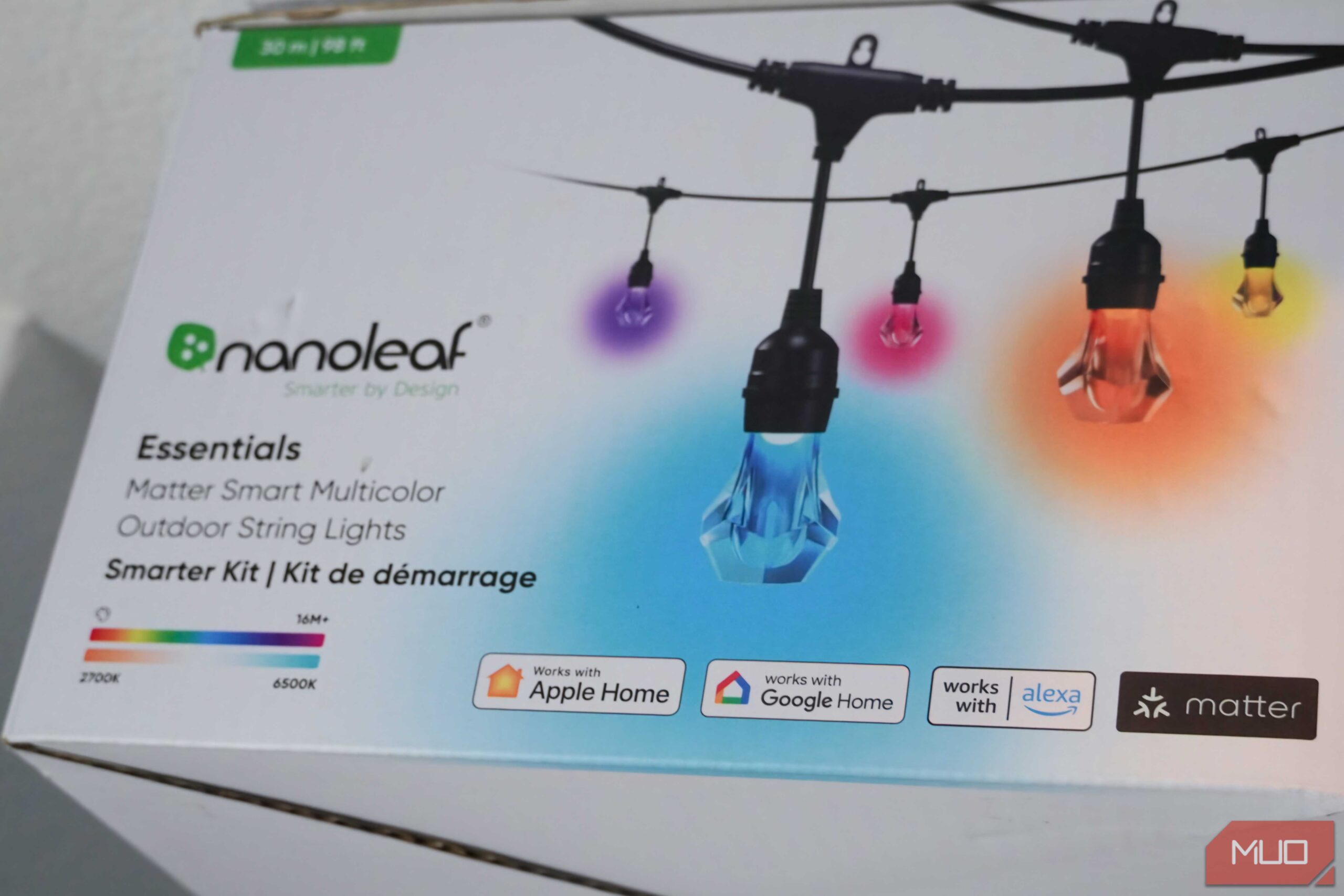 لوگوهای Matter و اکوسیستم خانه روی یک جعبه