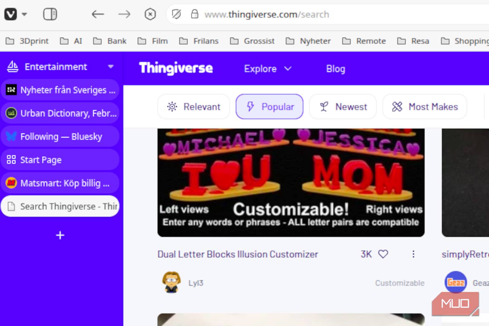 هرج و مرج تب‌ها به‌سادگی بدون گروه‌بندی تب‌ها حاصل می‌شود