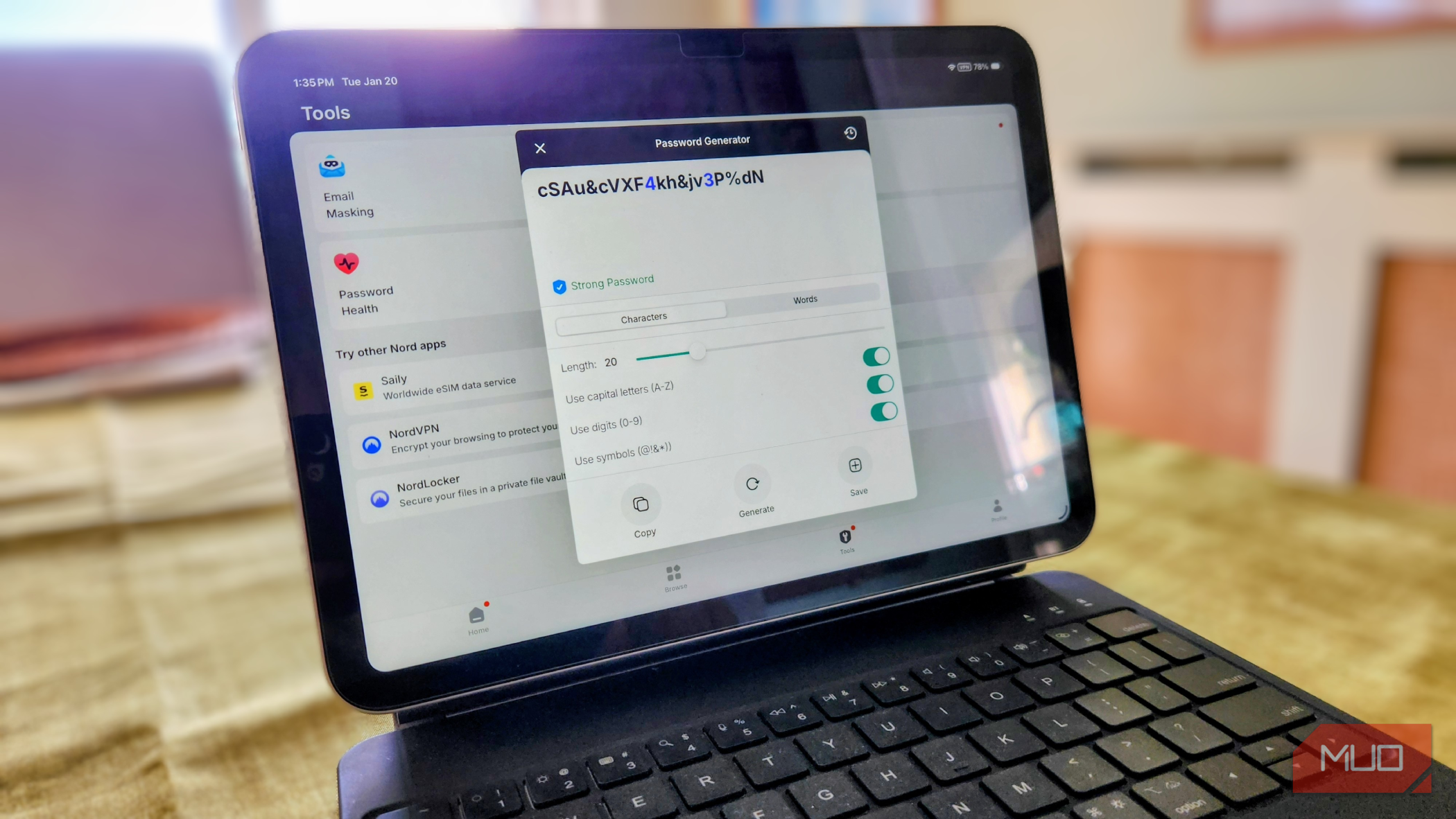 ژنراتور رمز عبور NordPass.