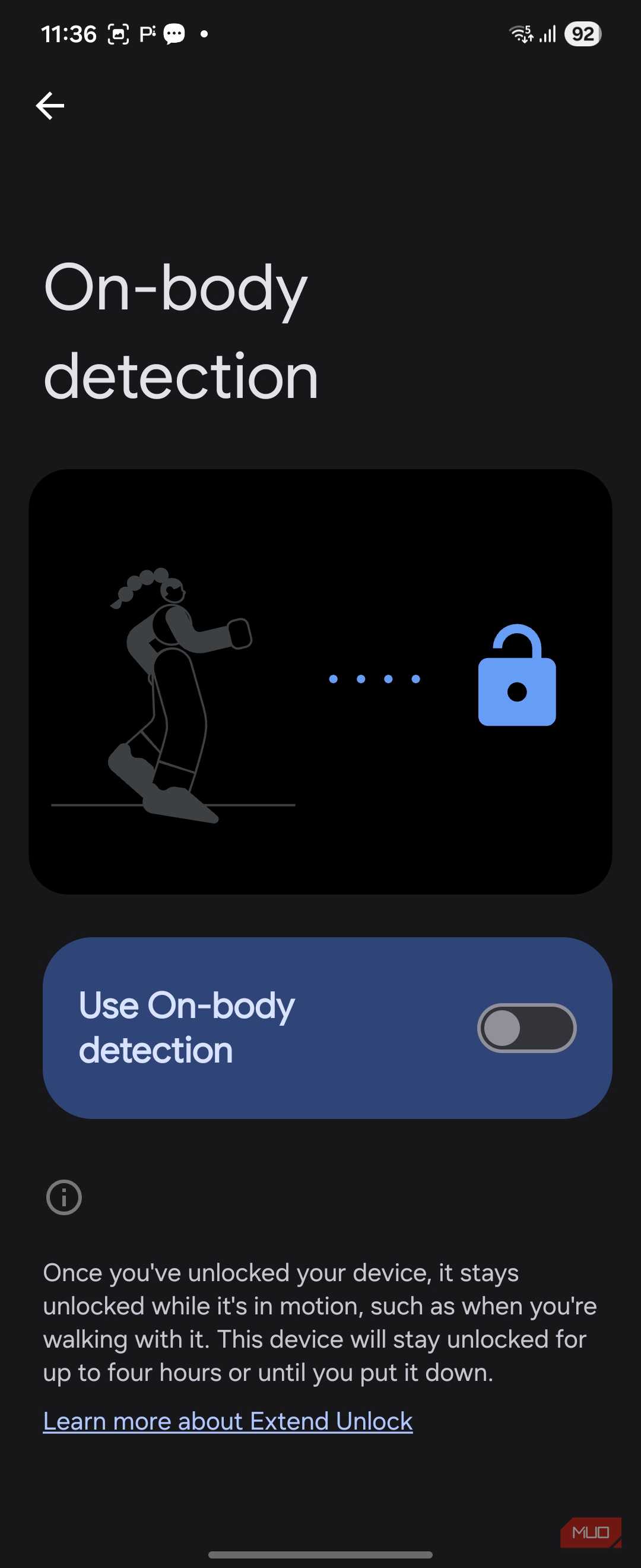 ویژگی تشخیص حمل بدنی در One UI 8